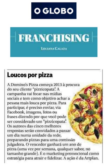 Domino’s Pizza promove ação no facebook para encontrar seu pizzicopata
